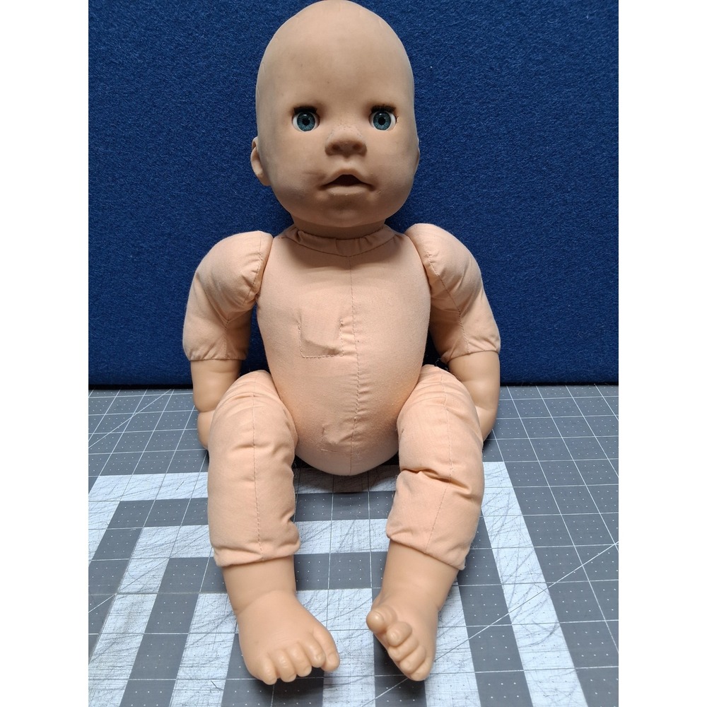 Zapf Creation Chou Chou Baby Doll Peach 19' Interactive Soft Body Blue Eye Works